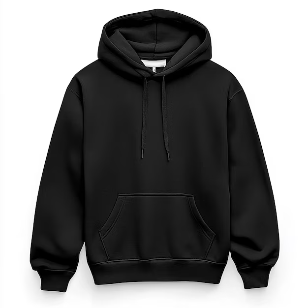 Sudadera con Capucha Negra